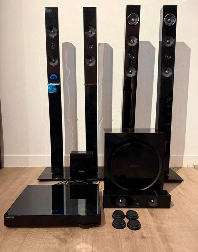 Samsung HT-E6750W home cinema set, Audio, Tv en Foto, Home Cinema-sets, Blu-ray-speler, 70 watt of meer, Zo goed als nieuw, 5.1-systeem