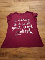 T-shirt Disney donkerrood maat 38, Maat 38/40 (M), Ophalen of Verzenden, Korte mouw, Gedragen