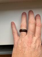 Donker bruine houten ring, Bruin, Nieuw, Ophalen of Verzenden, Dame of Heer