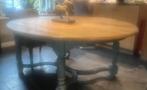Ovalen eetkamertafel, Huis en Inrichting, Tafels | Eettafels, Ophalen, Gebruikt, 100 tot 150 cm, Landelijk