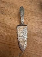 Antiek verzilverde taartschep schep barok bloemen, Ophalen of Verzenden