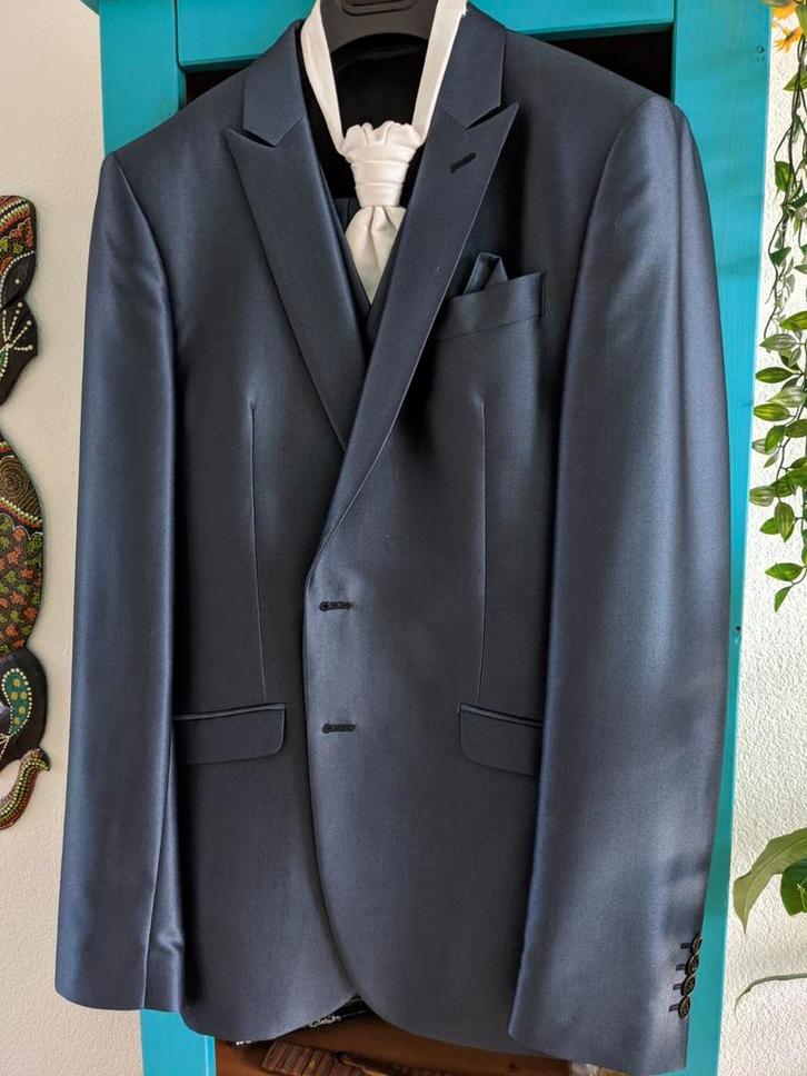 Javier Arnaiz Trouwpak - Compleet 3-delig - Donkerblauw, Kleding | Heren, Kostuums en Colberts, Zo goed als nieuw, Maat 48/50 (M)