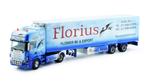 Tekno Scania 124-420 Florius / Hans de Laat., Hobby en Vrije tijd, Modelauto's | 1:50, Ophalen of Verzenden, Zo goed als nieuw