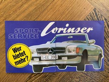 Uitklapfolder Mercedes-Benz Lorinser 1985? izgs! beschikbaar voor biedingen