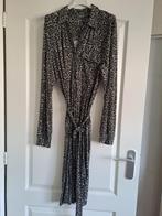 Grijs zwart bruin panterprint jurk maat 38 M Geisha, Maat 38/40 (M), Geisha, Ophalen of Verzenden, Zo goed als nieuw