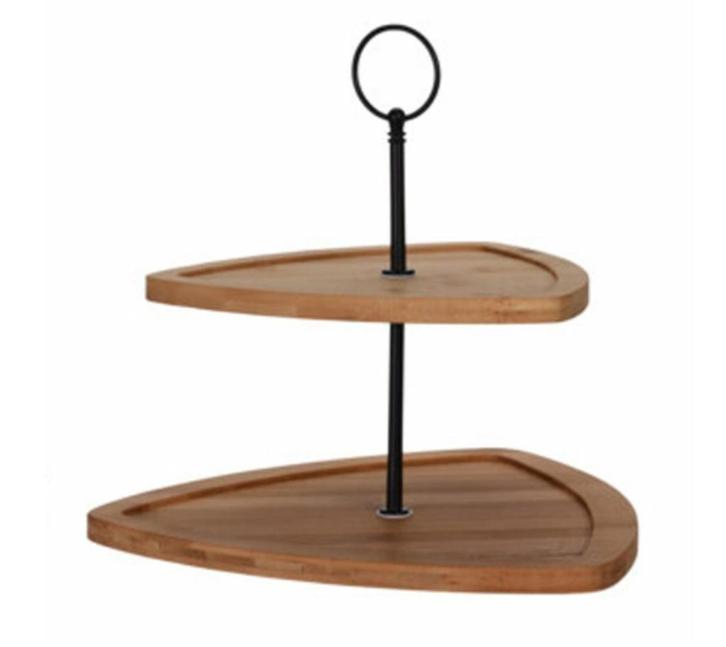Etagère Madrid | 2-laags | bamboe | van €9 voor €3, Huis en Inrichting, Woonaccessoires | Etagères, Nieuw, Ophalen of Verzenden