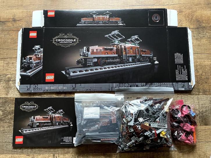 Lego Icons 10277: Crocodile Locomotive GEOPEND, Kinderen en Baby's, Speelgoed | Duplo en Lego, Zo goed als nieuw, Lego, Complete set