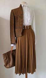 Massimo Dutti camel rok 42/44, Bruin, Verzenden, Maat 42/44 (L), Pauw purdey