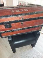 Antieke hutkoffer 'Nieuw Amsterdam fam Hirsch, Antiek en Kunst, Ophalen of Verzenden