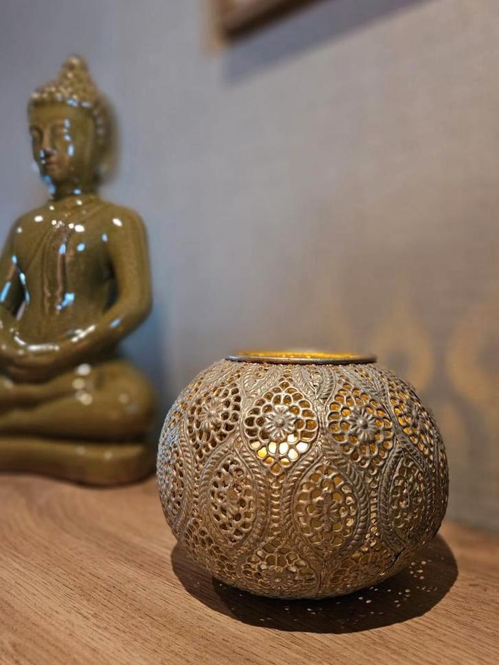 Super mooi  Oosters sfeerlicht, waxinelicht, kaarshouder, Huis en Inrichting, Woonaccessoires | Kandelaars en Kaarsen, Zo goed als nieuw