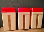 Vintage kunststof voorraadbussen., Ophalen of Verzenden, Gebruikt