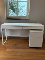 Ladeblok op wielen, malm, ikea, wit, Huis en Inrichting, Kasten | Ladekasten, Ophalen, Minder dan 50 cm, 3 of 4 laden, Minder dan 100 cm