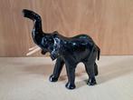 Vintage Lederen Olifant Decoratie, Ophalen of Verzenden