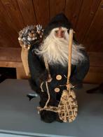 Prachtige kerstman 52 cm groot, bruine jas, Diversen, Kerst, Ophalen of Verzenden, Zo goed als nieuw