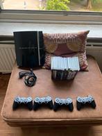 Playstation 3 met 4 controllers en 15 Games, Spelcomputers en Games, Spelcomputers | Sony PlayStation 3, Phat, Met 3 controllers of meer