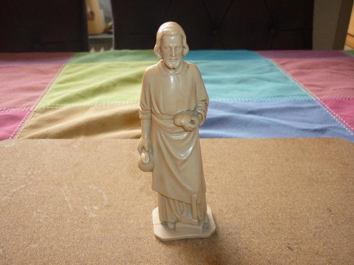 Kunsthars beeld St. Joseph de timmerman met brood en wijnkan, Antiek en Kunst, Antiek | Religie, Ophalen of Verzenden