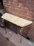 Sidetable met marmeren blad inclusief spiegel, Ophalen, 25 tot 50 cm, Rechthoekig