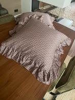 Crisp sheets Petit fleurs fringe pillow 2 stuks, Huis en Inrichting, Ophalen of Verzenden, Nieuw, Blauw, Vierkant