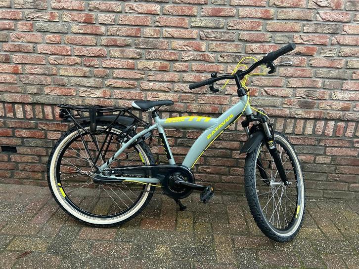 BATAVUS SNAKE 24 INCH TK3 MATGROEN IN NIEUWSTAAT, Fietsen en Brommers, Fietsen | Jongens, Zo goed als nieuw, 24 inch, Handrem