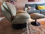 Bronx71 Draaifauteuil met hocker, Huis en Inrichting, Fauteuils, Ophalen, 75 tot 100 cm, Zo goed als nieuw, 75 tot 100 cm
