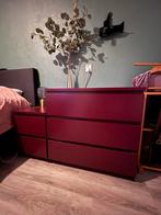 Rode IKEA Malm ladekasten set, Huis en Inrichting, Kasten | Ladekasten, Ophalen, Overige materialen, Gebruikt, 50 tot 100 cm