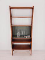 Vintage Deens design teak boekenkast,1960's drankenkast, Met plank(en), Gebruikt, ., Teakhout