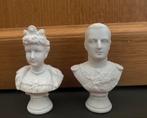 Miniatuur busten van Koningin Wilhelmina en Prins Hendrik, Ophalen of Verzenden, Zo goed als nieuw, Kaart, Foto of Prent