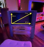 Gratis retro JVC breedbeeld TV + TV meubel + Subwoofer, Ophalen, Gebruikt, 100 cm of meer, Overige merken