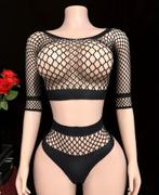 Fishnet set, Kleding | Dames, Ophalen of Verzenden, Zwart, Overige typen