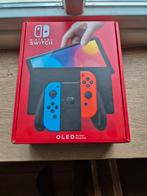 Nintendo Switch OLED Rood/Blauw - Zo goed als nieuw!, Ophalen of Verzenden, Zo goed als nieuw, Met 2 controllers, Switch OLED