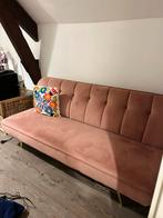 Ellmy Slaapbank Velvet Roze & Gouden Poten, Eenpersoons, Minder dan 75 cm, Ophalen of Verzenden, Zo goed als nieuw