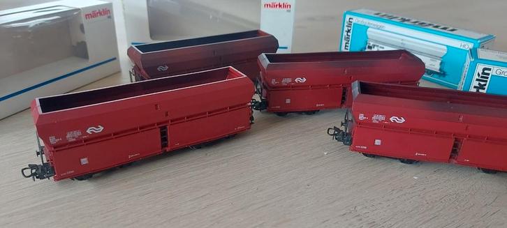 4 Märklin NS fad grootvolumewagens artnr 4725 in ovp, Hobby en Vrije tijd, Modeltreinen | H0, Zo goed als nieuw, Wagon, Wisselstroom