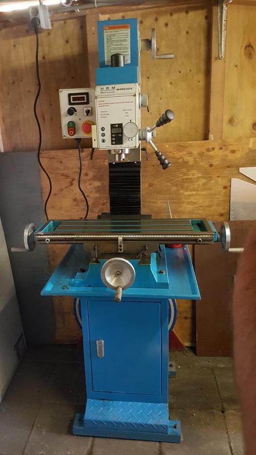 Hbm WMD 30V Metaal freesbank compleet, Doe-het-zelf en Verbouw, Gereedschap | Freesmachines, Zo goed als nieuw, Overige soorten
