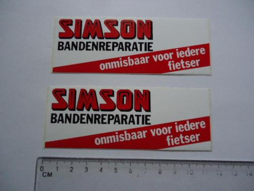sticker oud SIMSON sponsor fiets set racfiets retro vintage, Verzamelen, Stickers, Zo goed als nieuw, Bedrijf of Vereniging, Verzenden