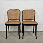 Set van twee stoelen Ligna Czechoslovakakia gemerkt, Huis en Inrichting, Stoelen, Twee, Gebruikt, Vintage Antiek, Ophalen