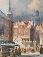 Schilderij oud antiek, Antiek en Kunst, Ophalen of Verzenden