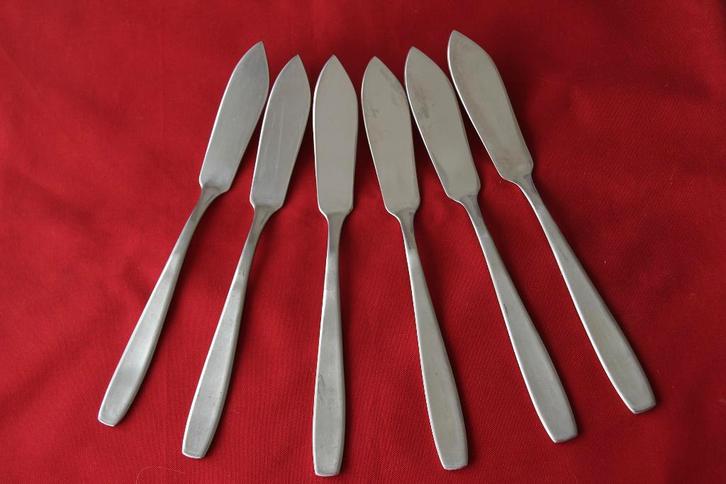 Vismessen van Gero Zilmeta, model Samba, Huis en Inrichting, Keuken | Bestek, Zo goed als nieuw, Rvs of Chroom, Ophalen