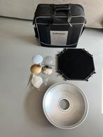 Elinchrom beautydish silver 44cm met accesoires en koffer, Ophalen, Zo goed als nieuw, Overige typen