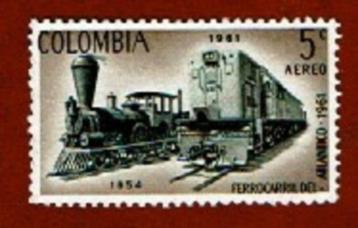 Treinen - Colombia - 1032 - (jr.'61) - postfris (plakk.r) beschikbaar voor biedingen