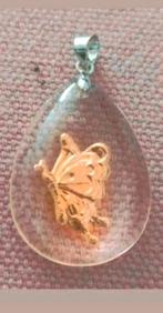Gouden hanger 999 vlinder, Nieuw, Goud, Goud, Ophalen of Verzenden