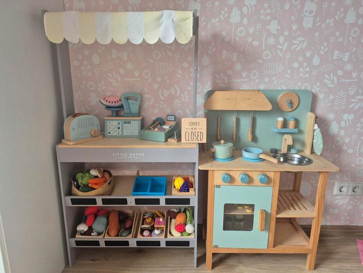 Little Dutch Marktkraam & Keuken, Kinderen en Baby's, Speelgoed | Speelkeukens, Ophalen of Verzenden