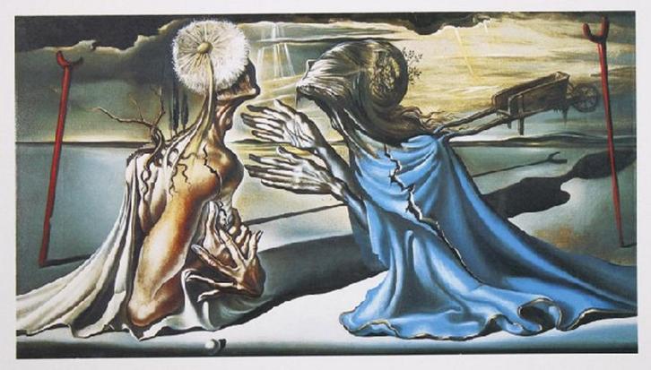 Salvador Dali(1904)Kl Lithografie"Tristan and Isolde"Ges Gen, Antiek en Kunst, Kunst | Litho's en Zeefdrukken, Ophalen of Verzenden