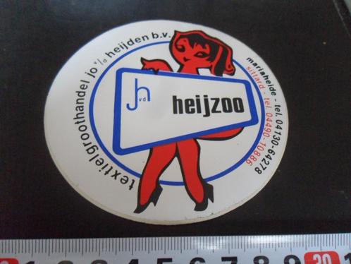 stickers Mariaheide Sittard HEIJZOO  Jo v.d. Heijden bv text, Verzamelen, Stickers, Zo goed als nieuw, Overige typen, Ophalen
