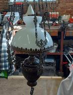 Antieke Hanglamp Olielamp 2 stuks beschikbaar!, Antiek en Kunst, Ophalen