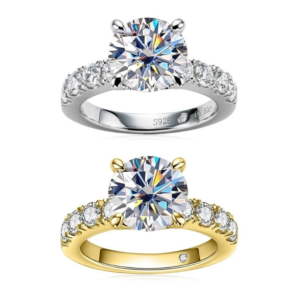 Dames ring Celine Liora 4.3 ct - 925 zilver - Diverse maten, Sieraden, Tassen en Uiterlijk, My Name Is Nobody, Verzenden, Nieuw