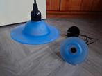 2 glazen hanglampjes, Huis en Inrichting, Ophalen of Verzenden, Gebruikt, Minder dan 50 cm