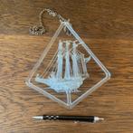 Geblazen glas schip hang ornament, Antiek en Kunst, Ophalen