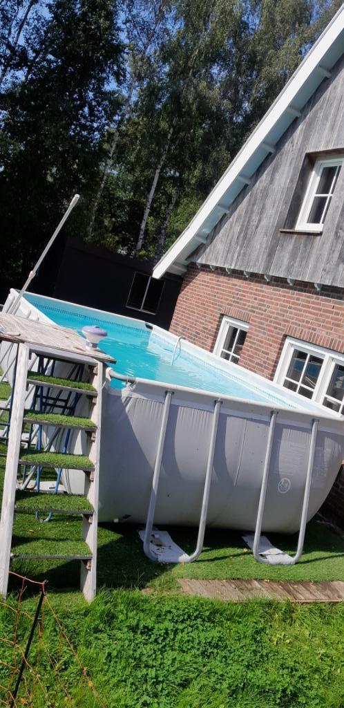 zwembad intex, Tuin en Terras, Zwembaden, Gebruikt, Opzetzwembad, 120 cm of meer, 400 cm of meer, 200 tot 300 cm, Rechthoekig