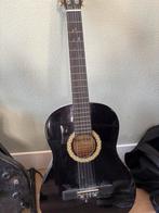 Zwarte akoestische gitaar, Ophalen, Gebruikt, Klassieke of Spaanse gitaar