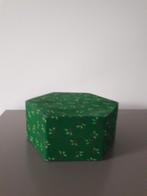 Kerst Leuk kerstdoosje doosje decoratie
buitenkant van stof, Ophalen of Verzenden